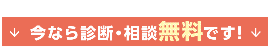 初診料・毛髪検査料/10,000円が・・・今なら診断・相談無料です！